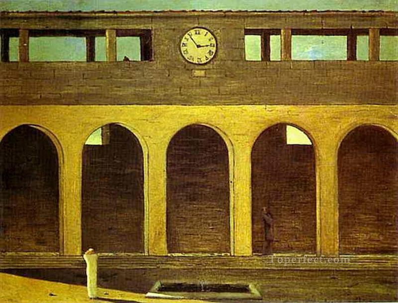 the enigma of the hour 1911 Giorgio de Chirico Metaphysical surrealism Oil Paintings